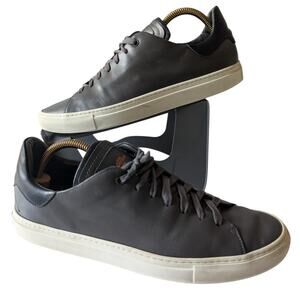 GOOD MAN‎ BRAND Nappa Leather Lace Up Sneakers Dark Gray Wet Weather Men's 11
